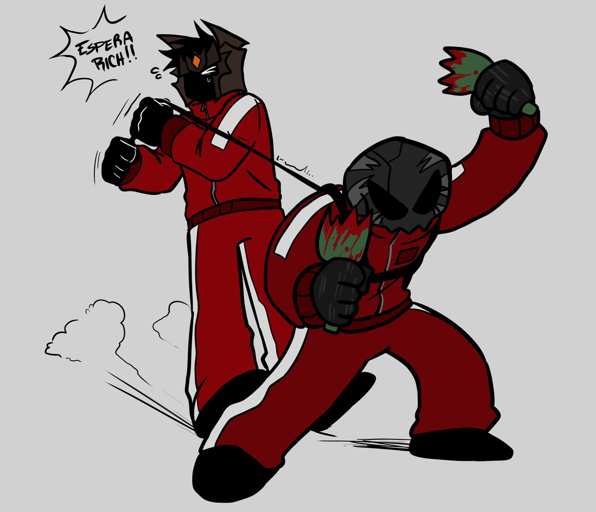 Se hicieron una masacre pero en un momento andaban así xDDD