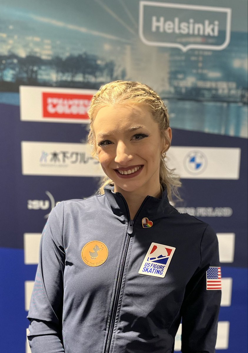 fsonline's tweet photo. #FinlandiaTrophy 2025 silver medallist Amber Glenn 🥈shared that she definitely didn’t feel her best, but stayed on her feet and fought through the programme. She wants to continue to rely on her training and not to be fearful of disaster, showing herself what she can do. https://t.co/GPf7b3Voli