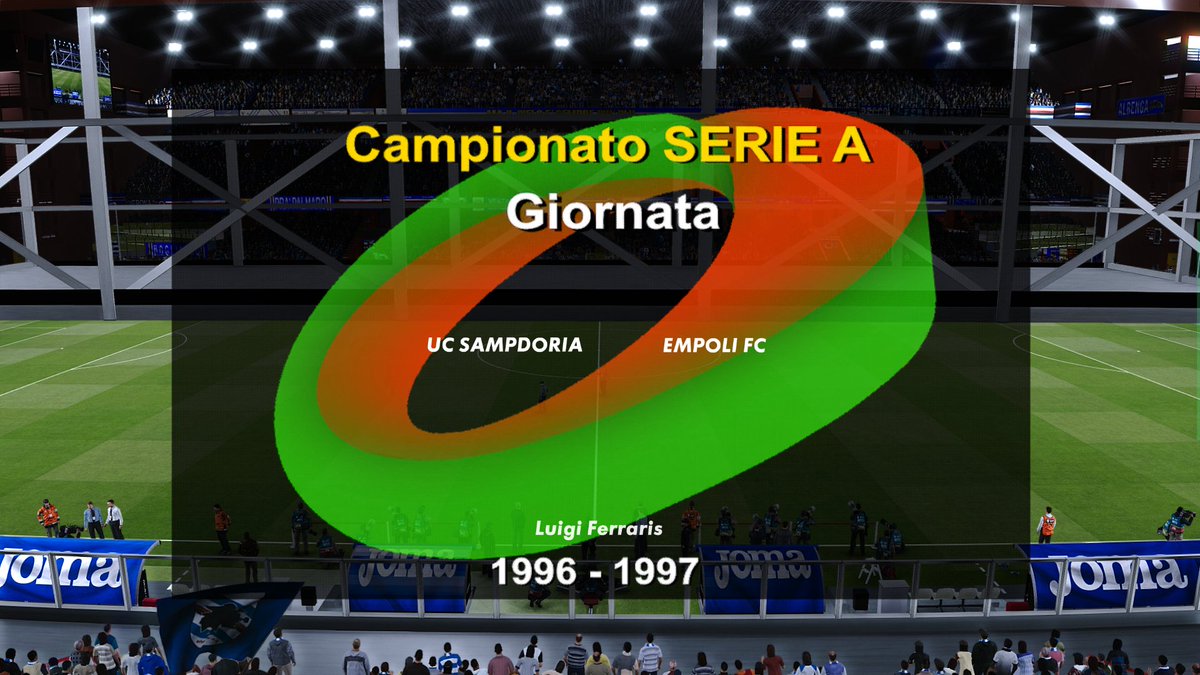 PESSimulation's tweet image. Next up in Serie A 96–97 🇮🇹
Sampdoria host Empoli at the Luigi Ferraris. An intriguing clash between an unbeaten but winless Samp (3 draws) and the league’s bottom side desperate for points. A tight, tense battle awaits in Genoa.