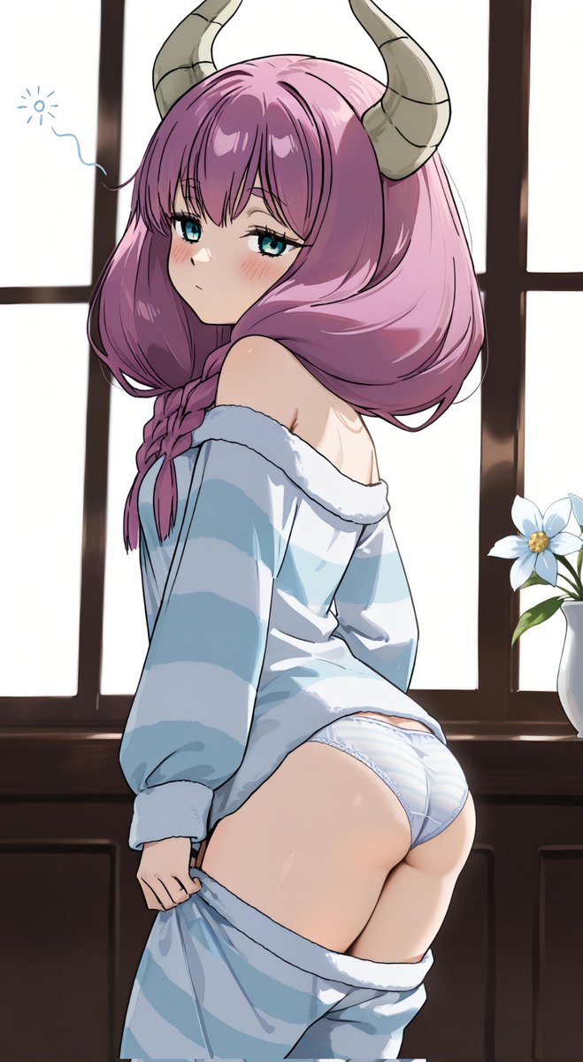 Aura_LOVE_3000's tweet image. あうあうら～☀️
連休２日目もよろしくお願いします😆✨

今日は朝からバタバタなので、挨拶周りや お返事があまりできないかもです😭

🚪を開けたら、寝起きのアウラがお着替え中でした…　( ´ﾟдﾟ｀)ｱﾁｬｰ

#AIイラスト #AIart #frieren