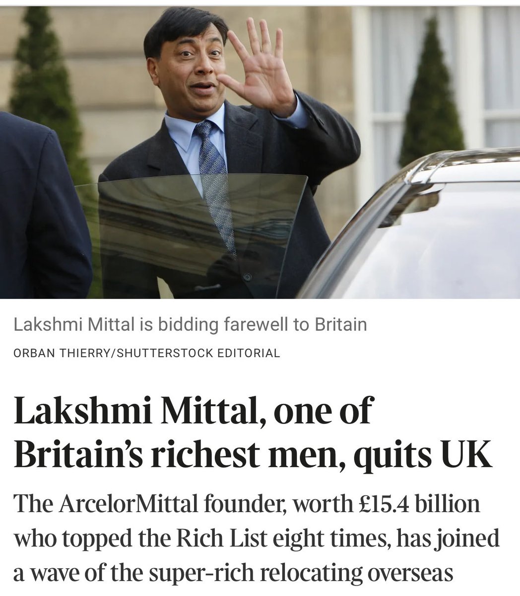 Another billionaire gone. More money leaving Britain. Rachel Reeves’ black hole gets bigger &amp; bigger. 🕳️ 🥀

thetimes.com/uk/politics/ar…