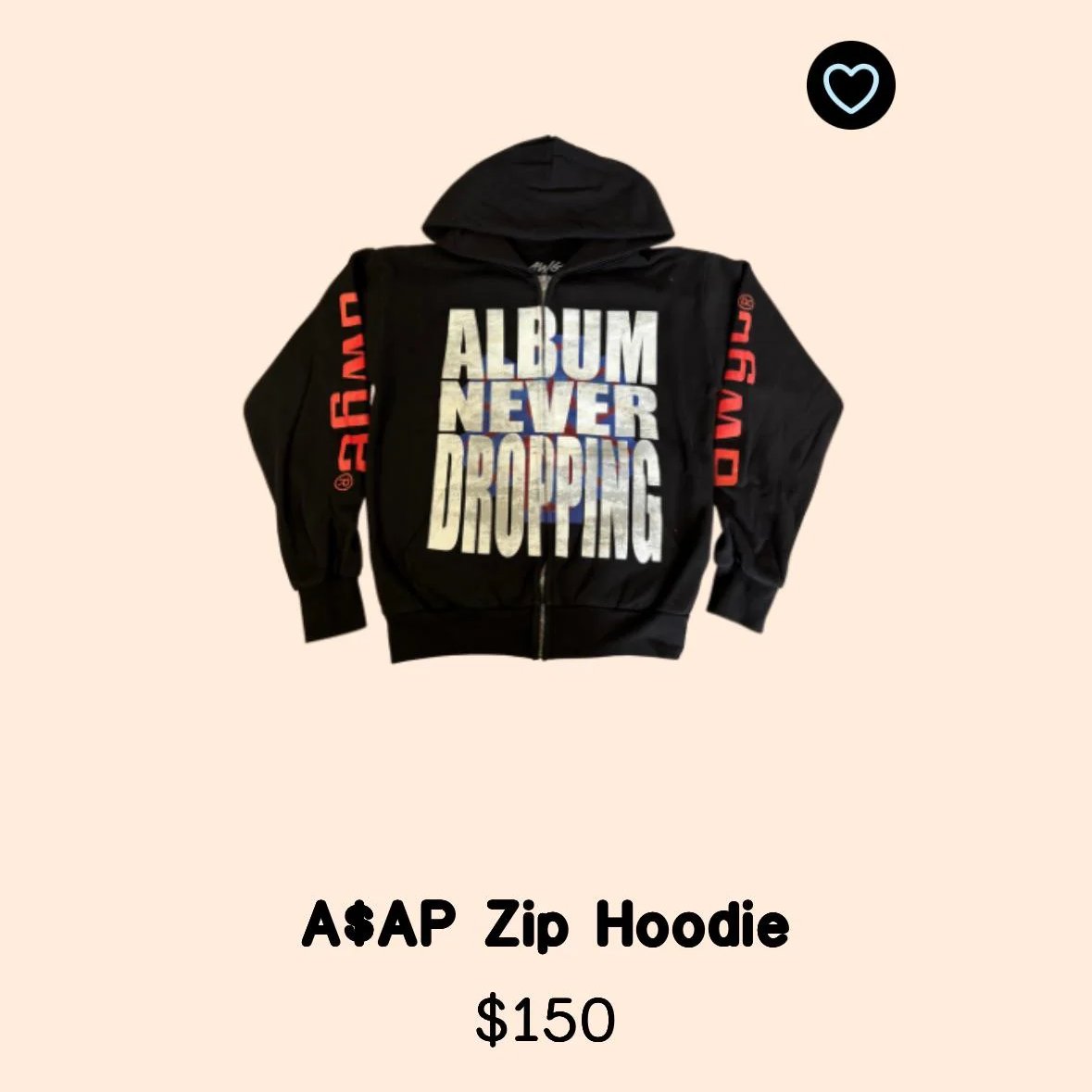Kurrco's tweet image. &quot;ALBUM NEVER DROPPING&quot;

— A$AP Rocky&apos;s Camp Flog Gnaw merch 😭