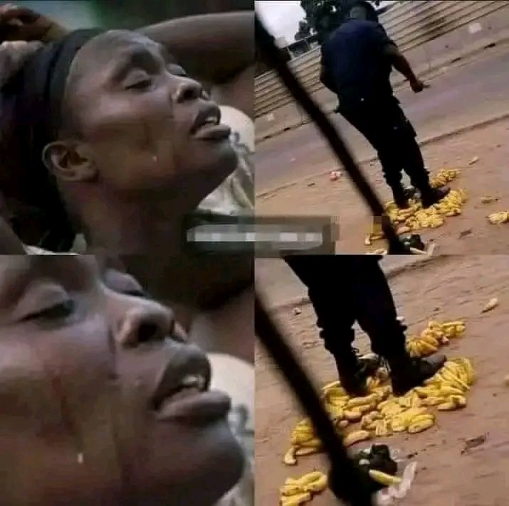 IsidoreKitenge's tweet photo. Il arrive de fois que nos policiers agissent sans cœur. Sans savoir combien de vies dépendent de ce petit commerce. 😓 Cet acte m'a brisé. Était-il nécessaire de saboter la marchandise de cette maman ?😭

https://t.co/h68lVTisfS https://t.co/oq5Da82Hgy
