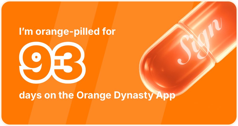 abuxxfx's tweet image. I&apos;ve been Orange-Pilled and Seeing Signs for 93 days 👀🧡🐉.Join the app and be a better version of yourself!
orange.sign.global/app?user=HKEFQ…