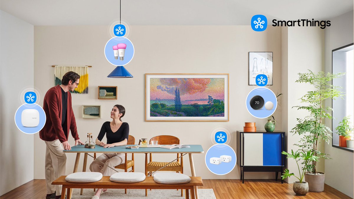 smartthings's tweet image. #SmartThings connects your favorite devices for seamless automation. @meeteve Weather Station tracks the temp and humidity, @tweethue lights create perfect ambiance, @madebygoogle thermostats maintain ideal comfort, and @Aeotec_Official put Smart Home Hub 2 controls it all.
