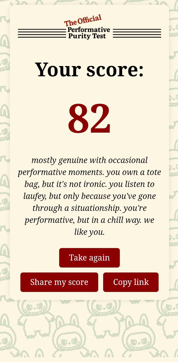 So in other words, I'm lame?