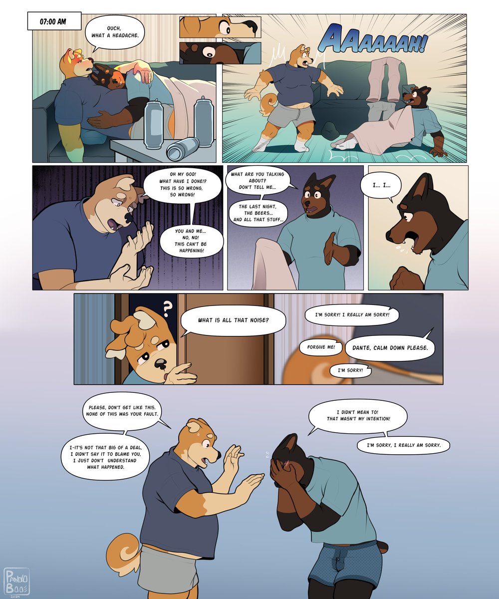 PandoBoo's tweet image. Drinks, love, and confusion...

✨Gay dogs✨

#PandoComic