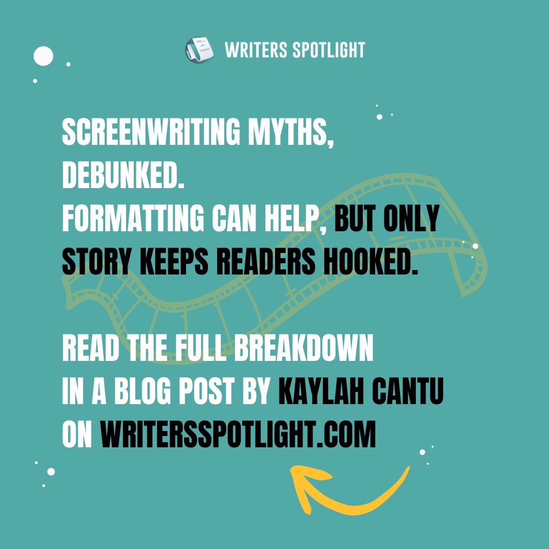 WSL_Spotlight's tweet image. Ever feel overwhelmed by all the screenwriting “rules”? 

Good news: most of them aren’t rules at all. What matters is simple: don’t bore your reader.

Full article here → writersspotlight.com/blog/screenwri…

#ScreenwritingTips #WritersCommunity #ScriptNotes #Storytelling #WritersSpotlight