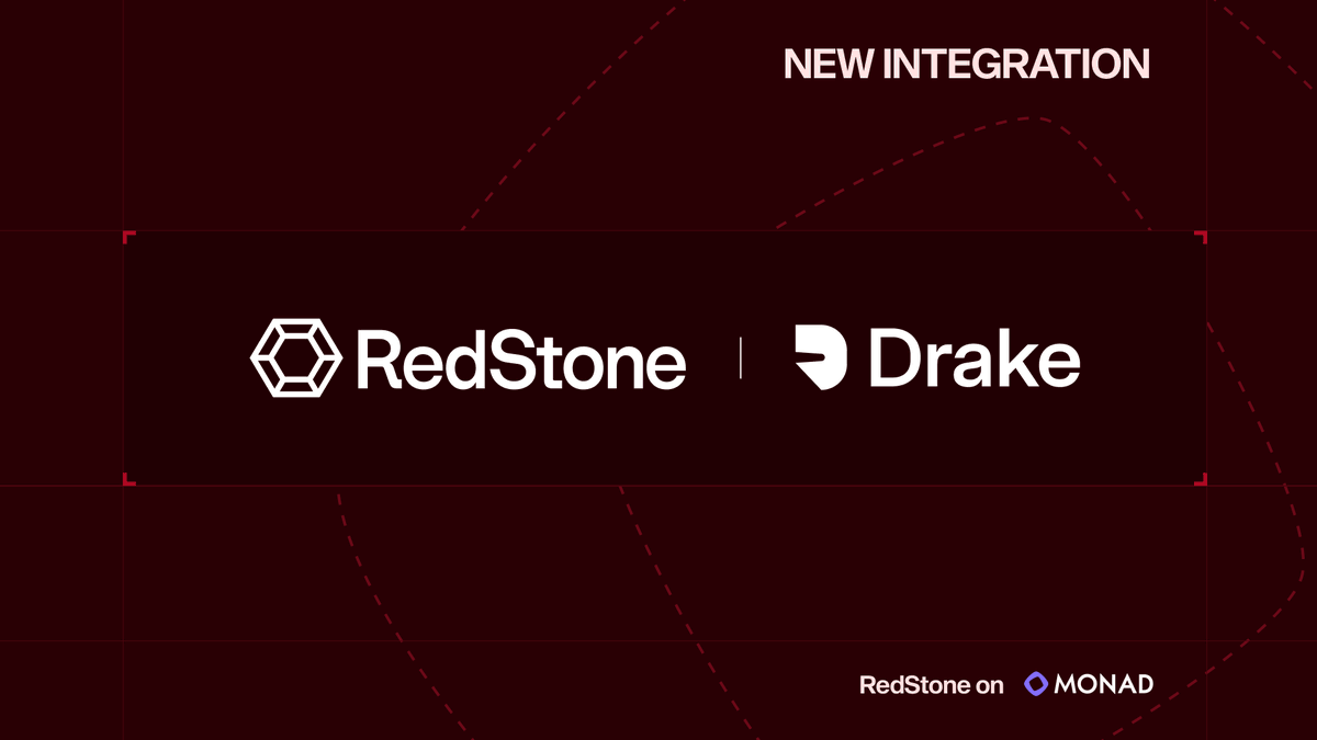 ComrSalafy's tweet photo. Drake is integrating @redstone_defi as a core oracle, using Bolt for fast, sub-second pricing across major markets.
Real-time data + real-time execution a perfect fit for high-performance perps. RedStone is the data layer built for speed and security. https://t.co/x2Zk9LEPC9