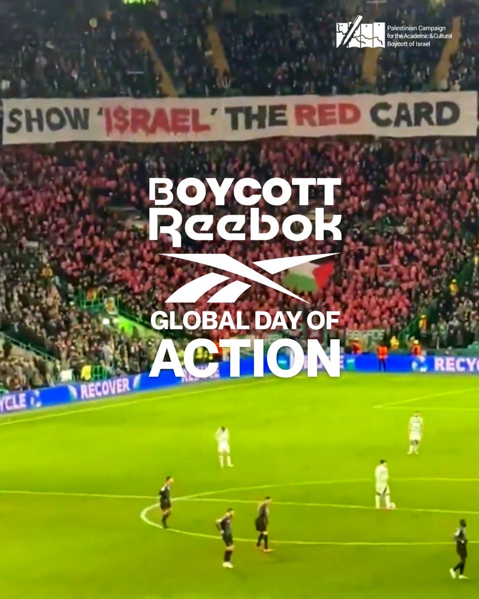 As Israel continues its Gaza genocide, sports fans &amp; athletes worldwide stand with the Palestinian struggle for freedom, justice and equality and call for accountability.

Join them. Tell <a href="/Reebok/">Reebok</a> you pledge to #BoycottReebok, sponsor of Israeli apartheid!
loom.ly/b2vL_lE