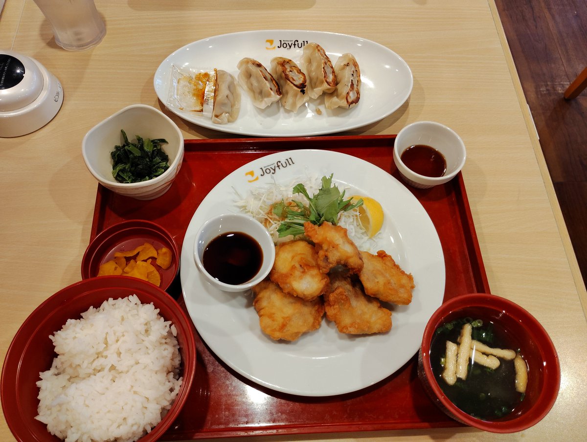 朝とり天🐔
餃子はなんとなくポチった🙄
