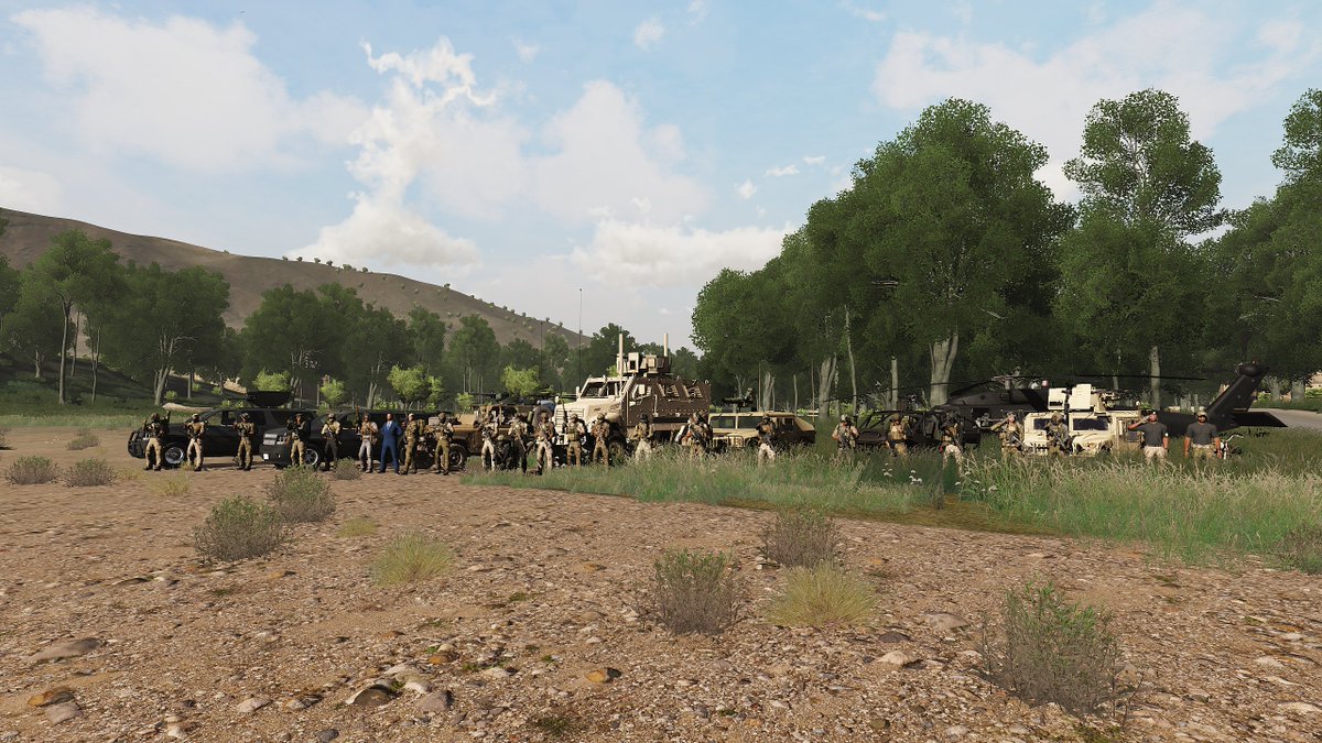 StowMarines's tweet image. Our campaign Operation Warpath has come to an end. The final mission had us fighting separatists in order to help the Takistani government. It was hectic, but fun. Of course, we took a group pic.

Here are some photos from the mission.

#arma3 #arma #unit #milsim
@ArmaPlatform