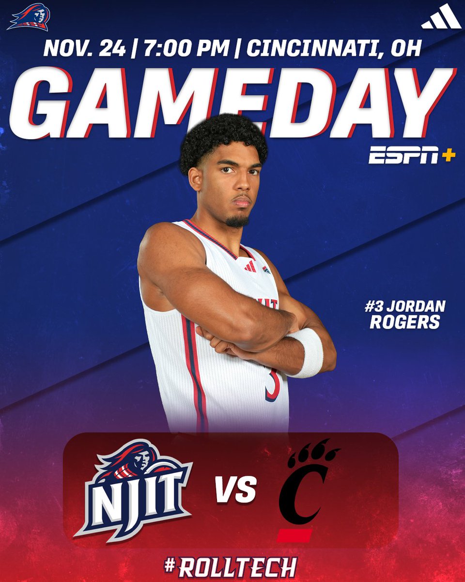 NJITHoops's tweet image. 𝐆𝐀𝐌𝐄𝐃𝐀𝐘.

🆚 Cincinnati
📍 Cincinnati, OH
⏰ 7:00 PM
📺 ESPN+

#UNITY | #RollTech⚔️