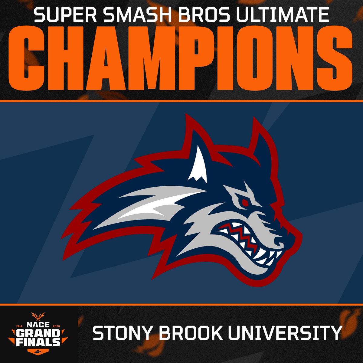 BACK ✌️ BACK 🏆🏆!!

<a href="/SBUEsports/">Stony Brook Esports</a> are your NACE Fall 2025 Super Smash Bros Ultimate Champions!

Don't miss more #NACEGrandFinals action 👉 twitch.tv/nacesports