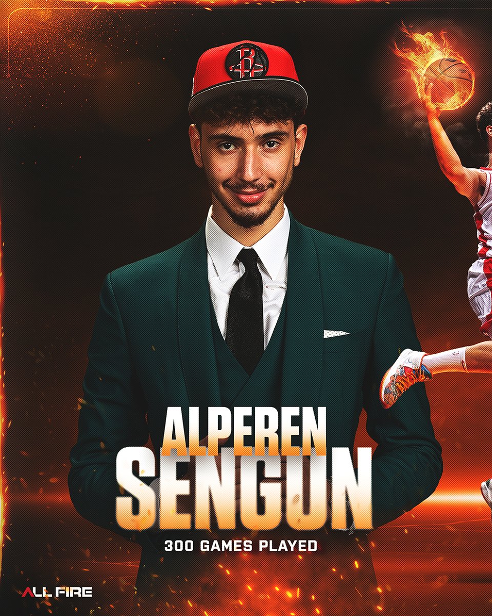 300 games of the Wizard 🔥

<a href="/alperennsengun/">Alperen</a> is just the 7th player in NBA history and the first since Larry Bird to reach his combined totals in points, rebounds and assists through 300 career games!