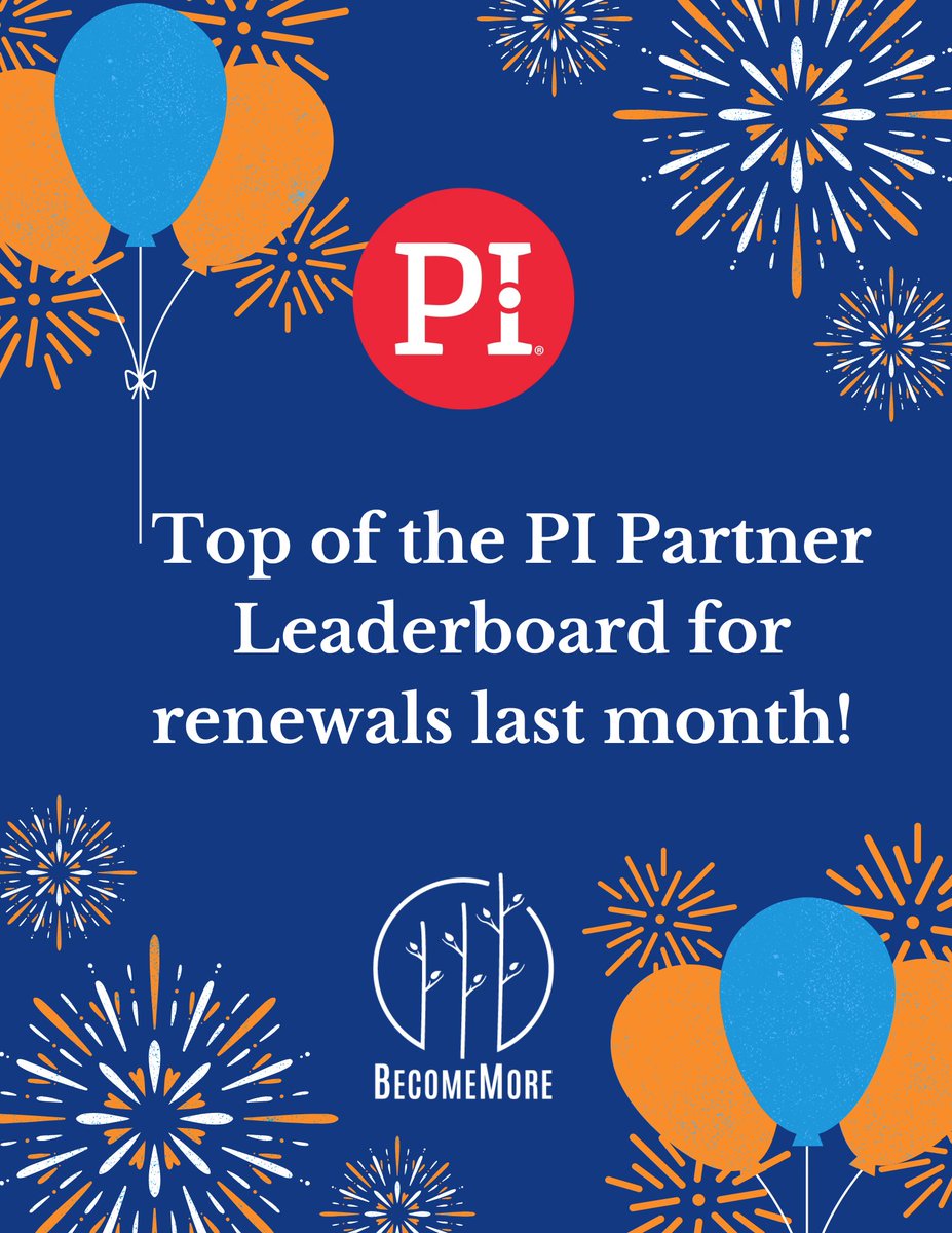 BecomeMoreGroup's tweet image. WE hit #1 in renewals last month!
A huge thank you to the clients and partners who make this possible.

#PredictiveIndex #PartnerUpdate #BecomeMore