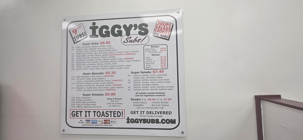 DiningOutDuVall's tweet image. So glad the wait for this fave was MUCH MUCH shorter than it was last time! 😄 #21years #Iggys #subshop