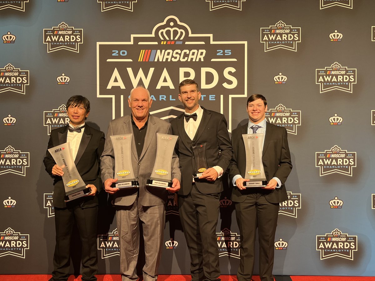 ZacharyTinkle's tweet photo. I’ll do a longer post later but for now a photo dump from the @NASCAR and @ARCA_Racing banquet last night. Thank you to everyone that has supported me, getting me throughout my racing career getting me to. 3rd place in ARCA East this year. https://t.co/Jth6bqSWJ7