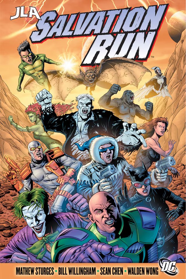 TheVideoGamHer's tweet photo. It's November, Superfriends! This month we're reading #JLA #SalvationRun!
Read along and share your thoughts in the comments below!
Our comics club, #DCCIL, focuses on books inspiring chapter 1 of the DCU! #DCCInfiniteLibrary https://t.co/hxsY0Qb3Gp