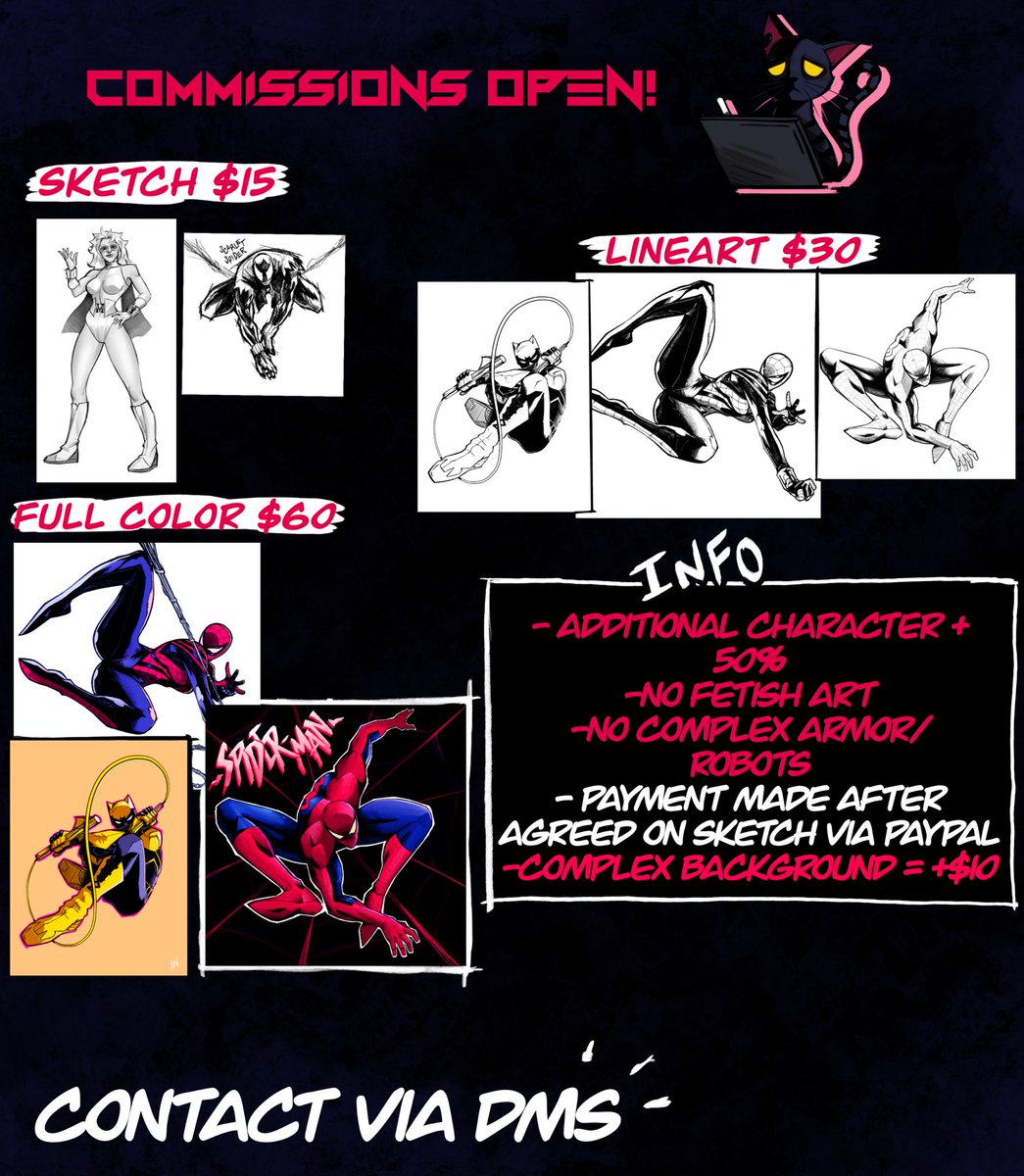 COMMS OPEN! If anyone is interested. I also have a Ko-Fi I’m trying out so I’ll link that well but you can just dm me if you are interested in getting something. Thank you!