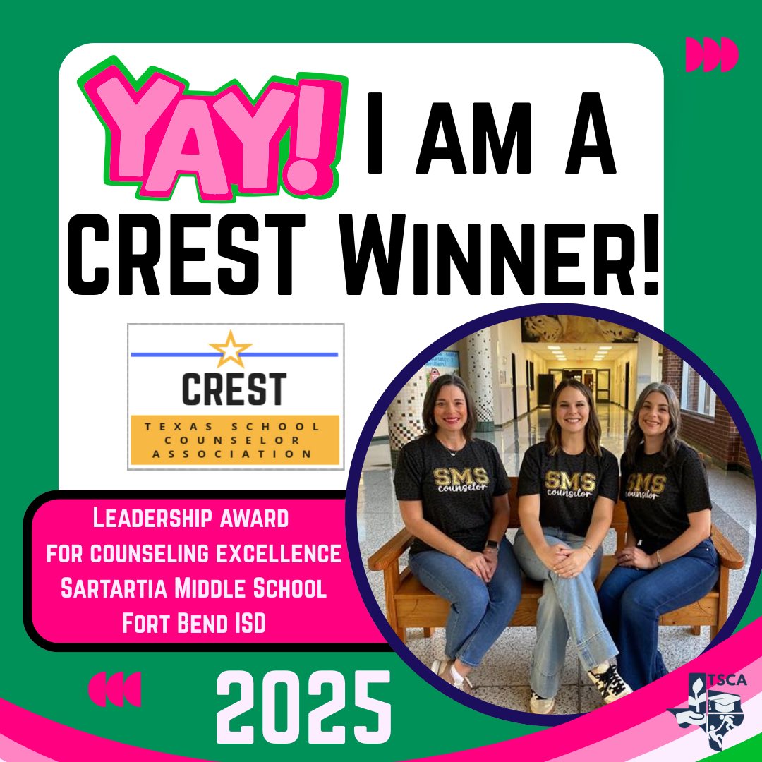 jag_counseling's tweet photo. So proud to be a part of this amazing team !! We received the CREST Leadership Award for Counseling Excellence! #counselorsforgood #defyingexpectations https://t.co/GEBDc3Fy49