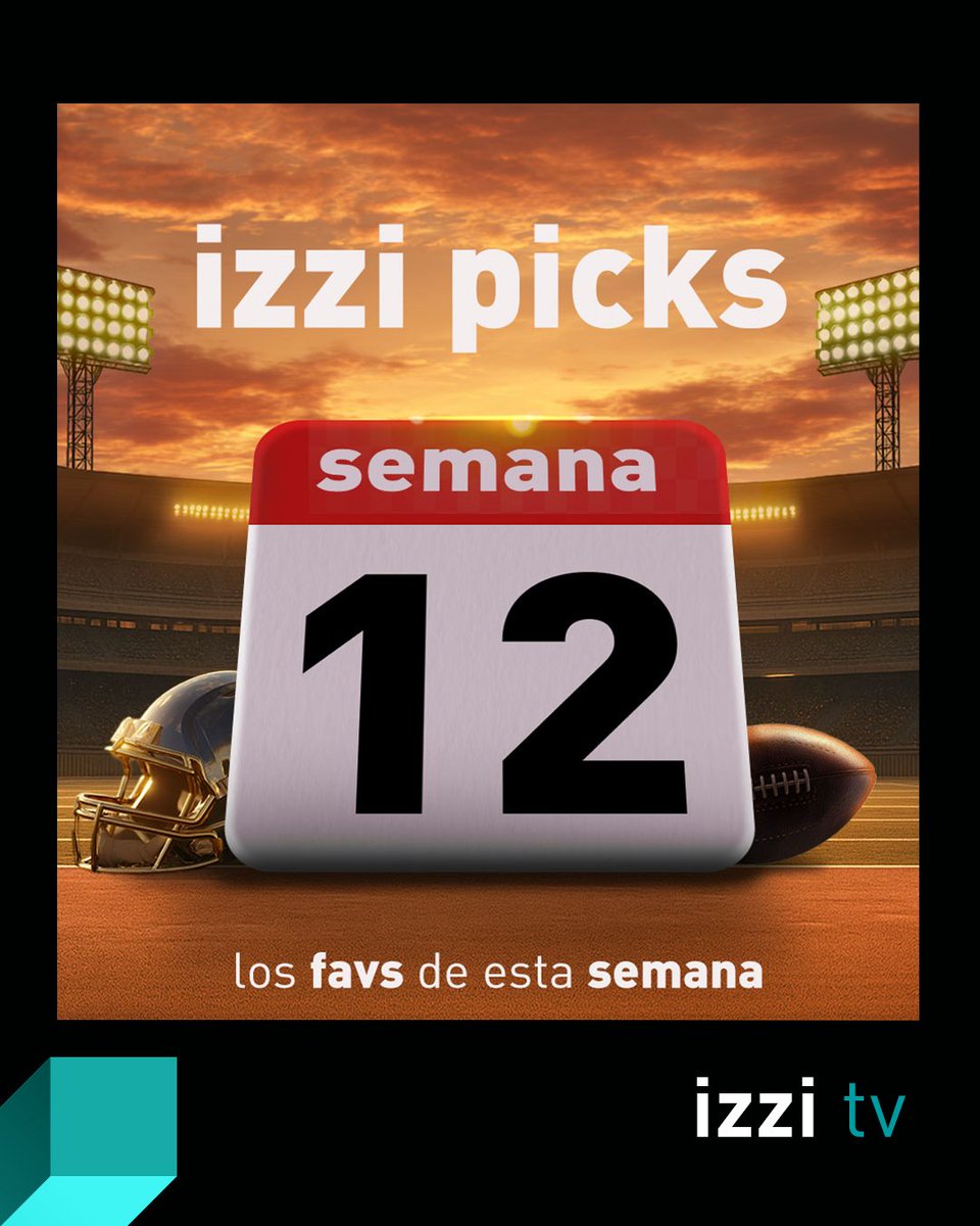 izzi_mx's tweet photo. ¡Tu pase a la acción está en #izzitv! 💥 Prepárate para la Semana 12 de la #NFL con nuestros #izzipicks. 😉🏈📊​

#LaNFLsevivemejorenizzi #NFL https://t.co/D4LIXhgqt2