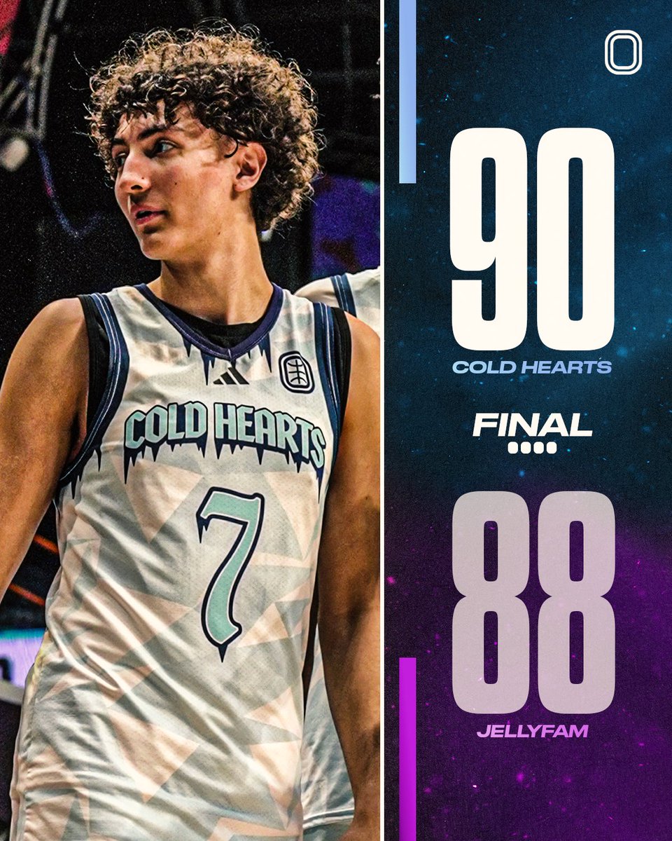 COLD HEARTS WIN THEIR 5TH IN A ROW 🔥

Asher Elson 25 PTS l 6 REB l 4 STL l 3 BLK
Adam Oumiddoch 22 PTS l 5 REB l 2 STL
Anderson Diaz 15 PTS l 6 REB l 4 AST
Marcus Gillespie 4 PTS l 4 AST l 3 STL

Torrey Brooks Jr 20 PTS l 5 REB l 5 AST
Josue Manya 12 PTS l 17 REB