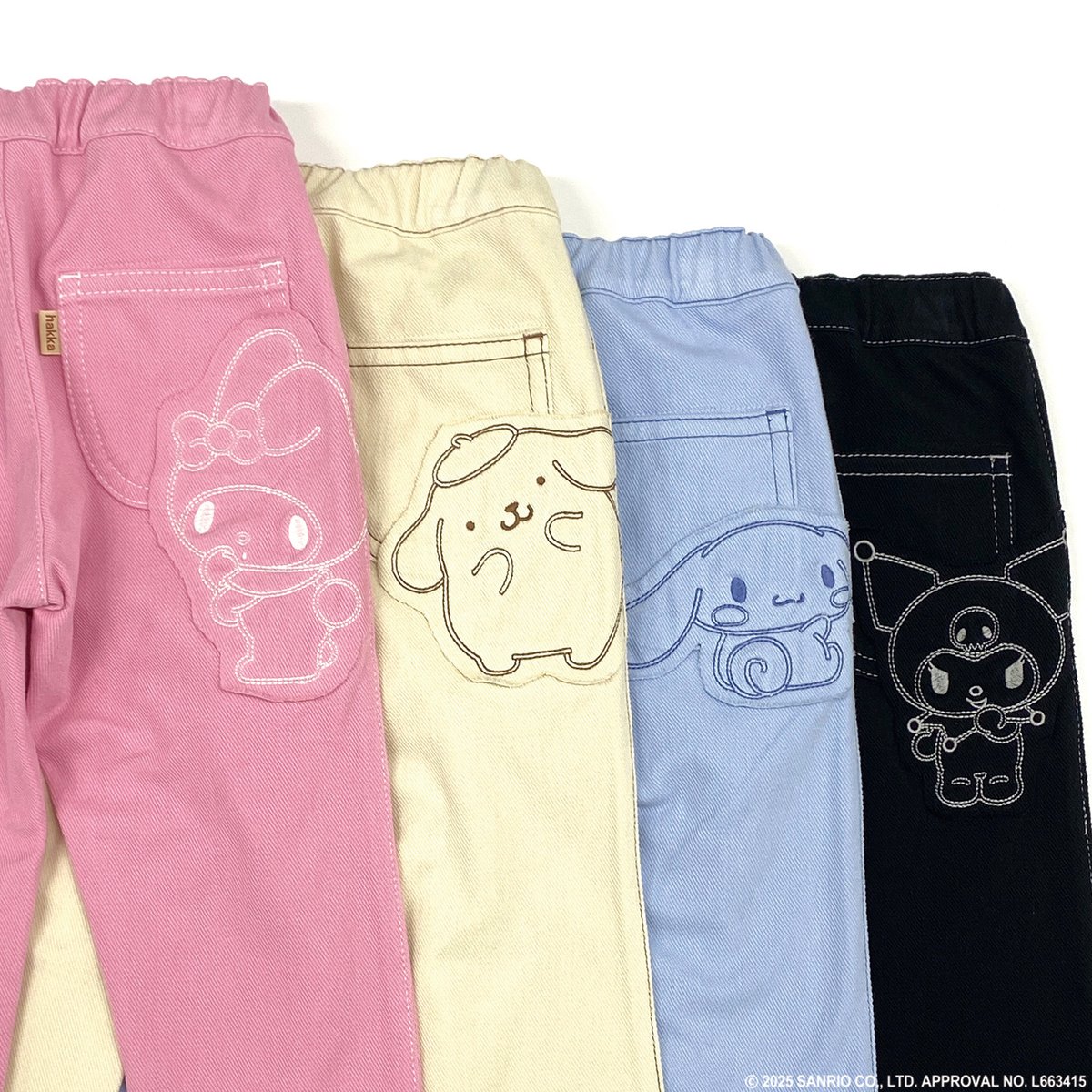 sanrio_news's tweet photo. 子ども服ブランド「hakka kids」とサンリオキャラクターズがコラボ！
人気アイテムのスリムパンツ･長袖チュニック･カーディガンがラインナップ♪
キャラクターのアップリケや刺繍が、さりげなくて使いやすいね♡
https://t.co/03BIXWHaD2 https://t.co/rnW5RegSl2