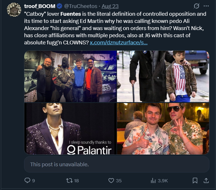 Try2Ban's tweet image. You do mean the largest Wisconsin election fraud campaign RIGHT @TheQuartering 
You want topics right little buddy???

Nick J Fuentes is not a Voice FOR politics he is a voice AGAINST it
Hell even overthrew the 2020 Trump election with the CIA
#Weaponized #Tylenol #Autism
🤭🤭🤭