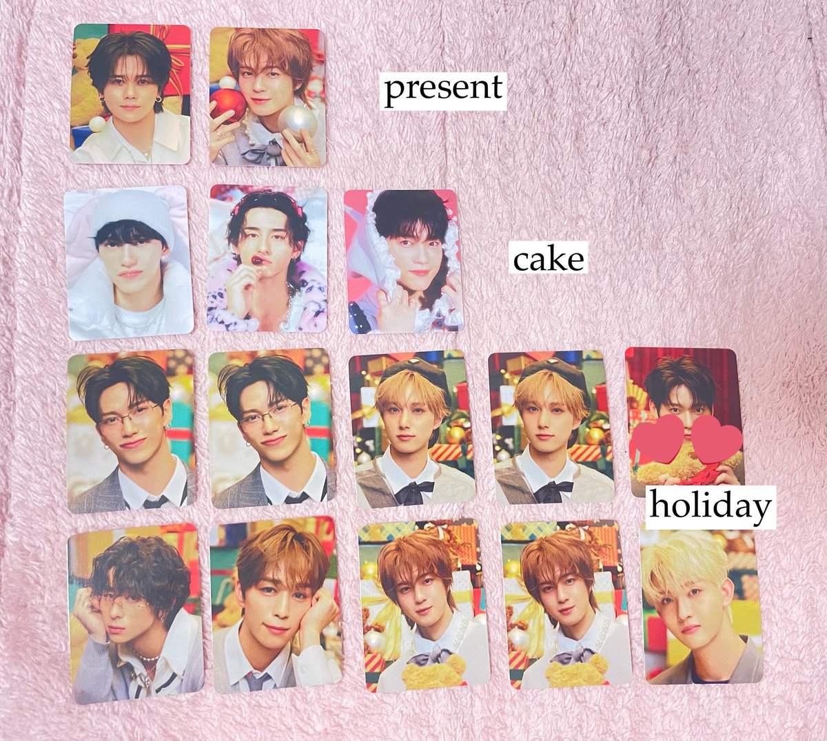 _45sy_'s tweet photo. INI THE WINTER MAGIC ウィンマジ トレカ ミニトレカ 交換

［譲］ 
🎁Present ver.
田島 佐野 藤牧

🍰Cake ver.
池崎 許 佐野 木村 後藤 西

🎀Holiday ver.
池崎 許 木村 尾崎 西 後藤 佐野 田島

［求］同種 髙塚
           ※まとめて交換優先

郵送希望です📮

 #INI交換  #INI譲  #INI求 https://t.co/0ThPHZjhjx