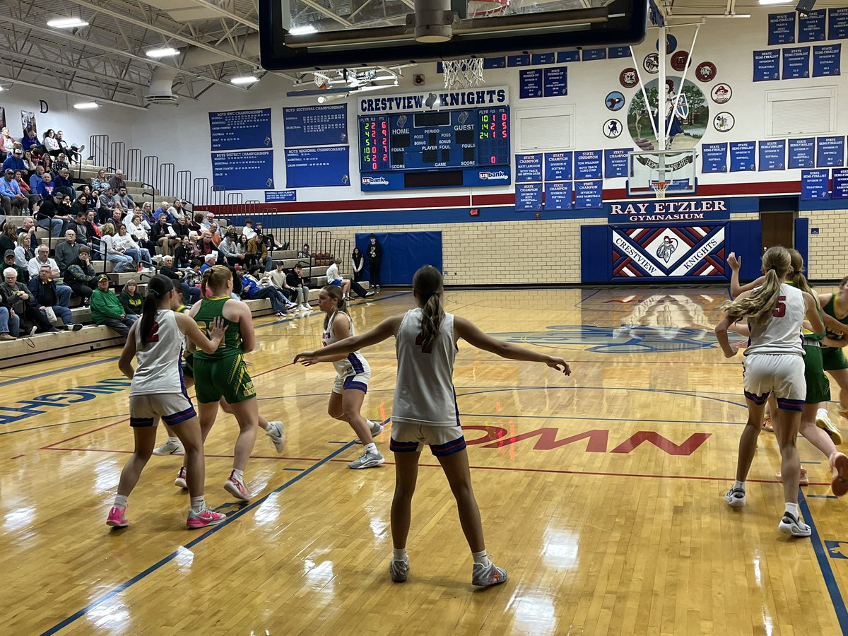 J_Lautzenheiser's tweet image. JV GBK Final: Lady Knights defeat Ottoville, 57-28. Varsity tip to follow at the Ray. Radio coverage on @997WKSD. #OHSAA #NWC #Knights @CVKnightsSports