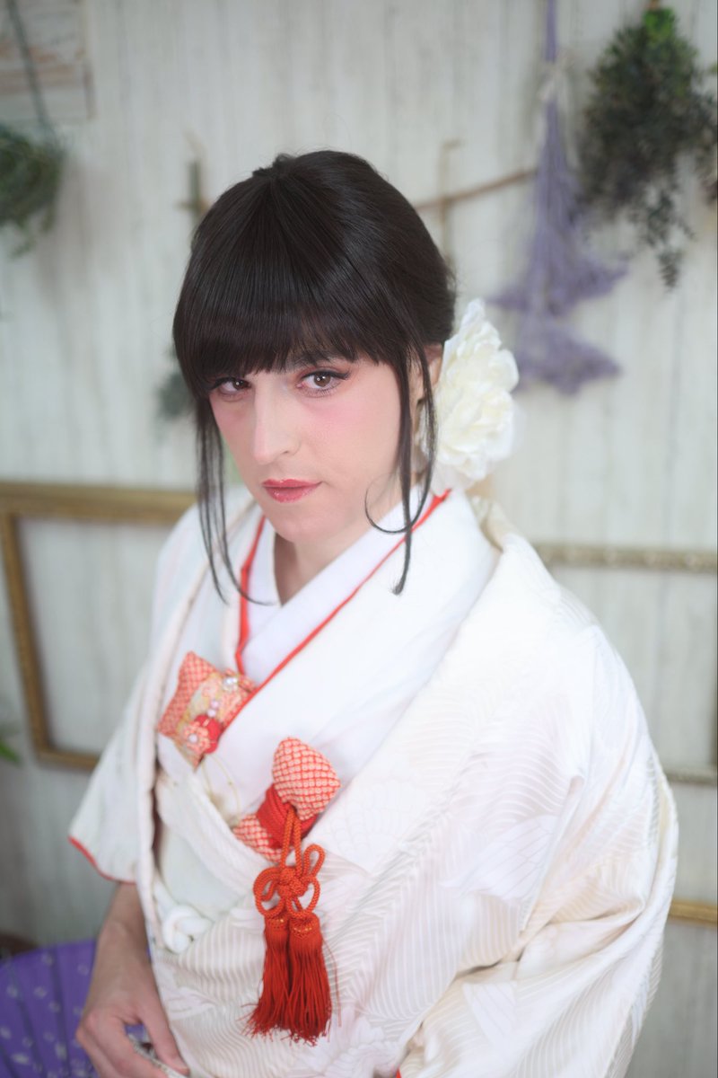 Remi_sugar's tweet photo. 白無���はかわいい! ❀◕ ‿ ◕❀

👘: @yumemirujsalon
#男の娘 
#女装 
#白無垢 https://t.co/AGyCL1WeIC