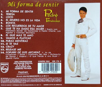 RominaRichards2's tweet photo. Este álbum le da a nuestro @pedro_fer un éxito inigualable retomando la fama que tuvo de niño sonando en todo el continente americano y europeo. Obtuvo disco de Platino en México, y doble Platino en Estados Unidos, Venezuela, Chile y casi toda Centroamérica 💿
#MiFormaDeSentir https://t.co/1QyuOb55Sr