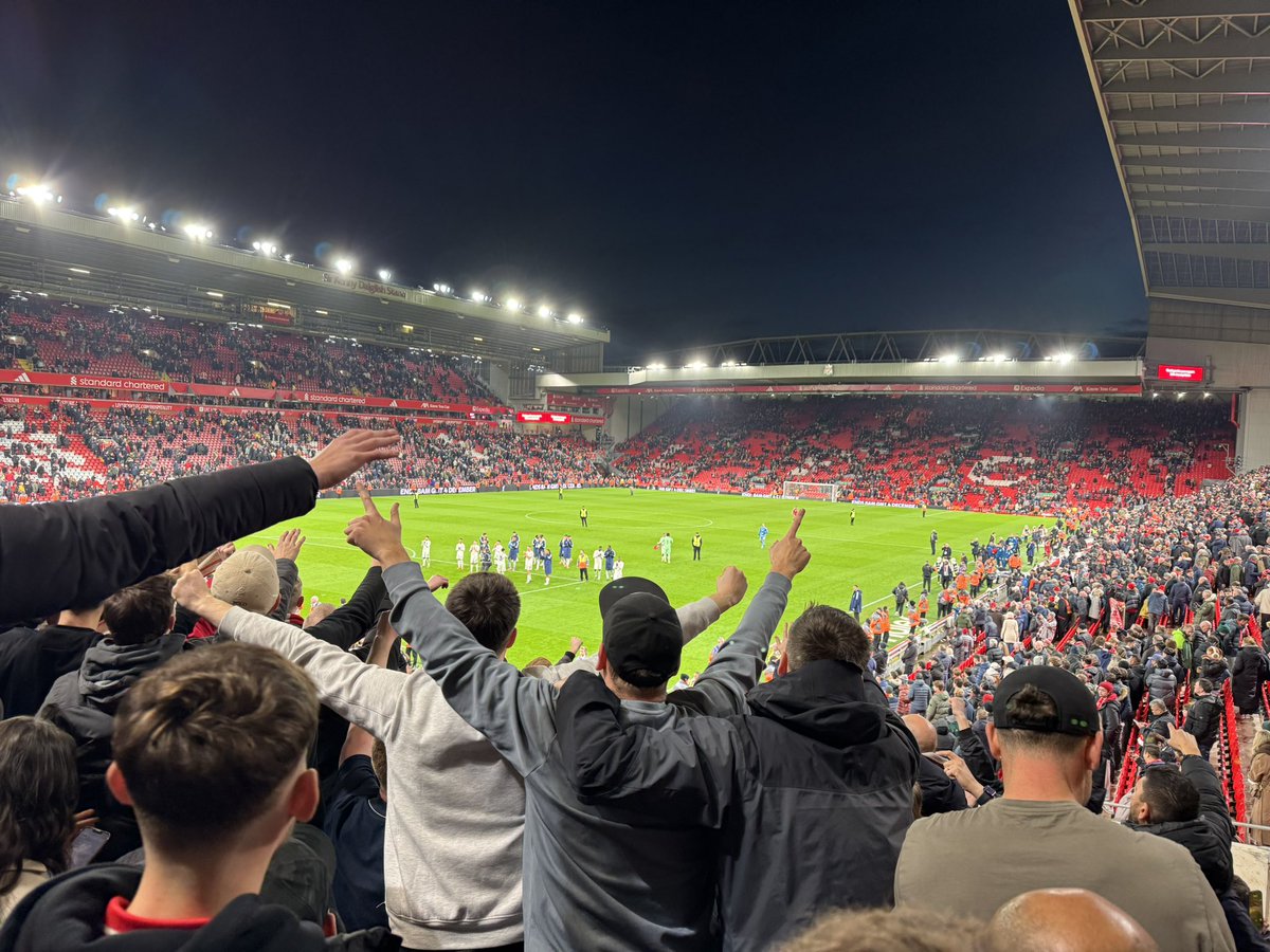 billiliffe's tweet photo. Anfield again ole ole.. https://t.co/1akyH0t80y