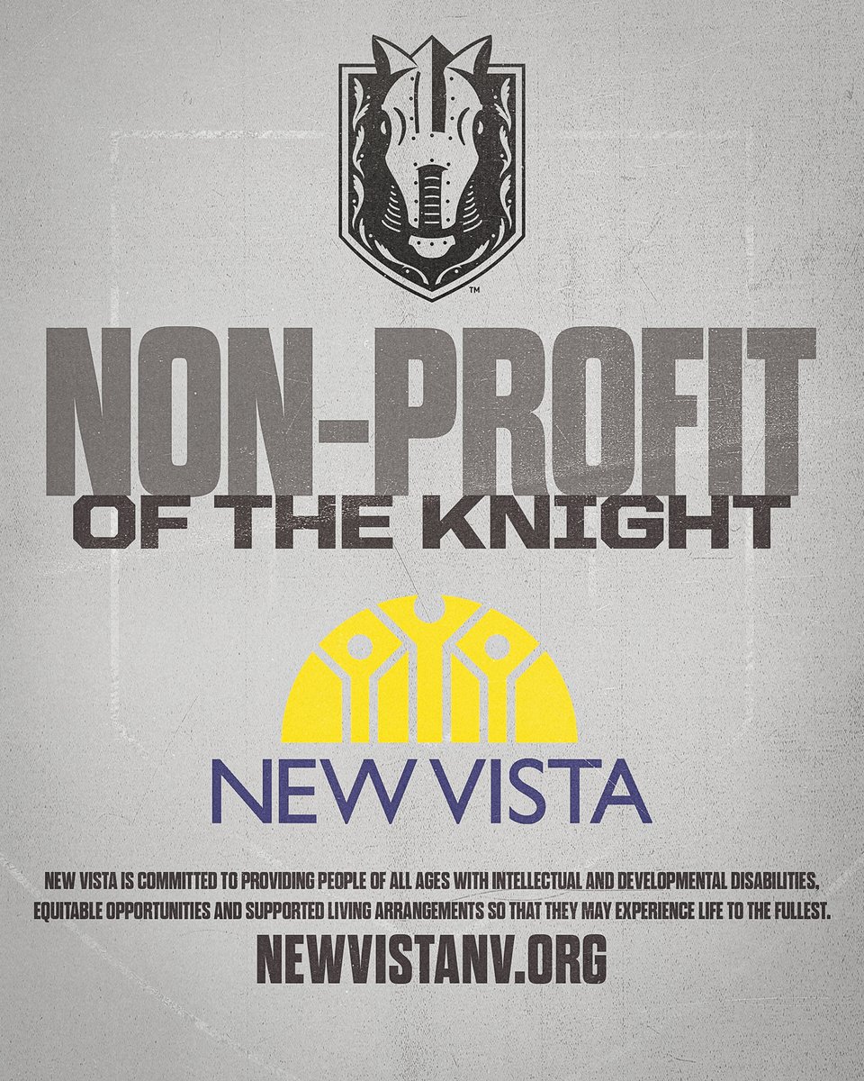 We're excited to have <a href="/NewVistaNV/">New Vista</a> as our Non-Profit of the Knight!💛