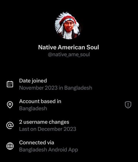 aziz0nomics's tweet image. Them: &quot;I am a Native American I DEMAND decolonisation! Americans are living on STOLEN LAND!!&quot;

Their location: Bangladesh

Their account: now deleted 

🤦🏻‍♂️🤦🏻‍♂️🤦🏻‍♂️🤦🏻‍♂️