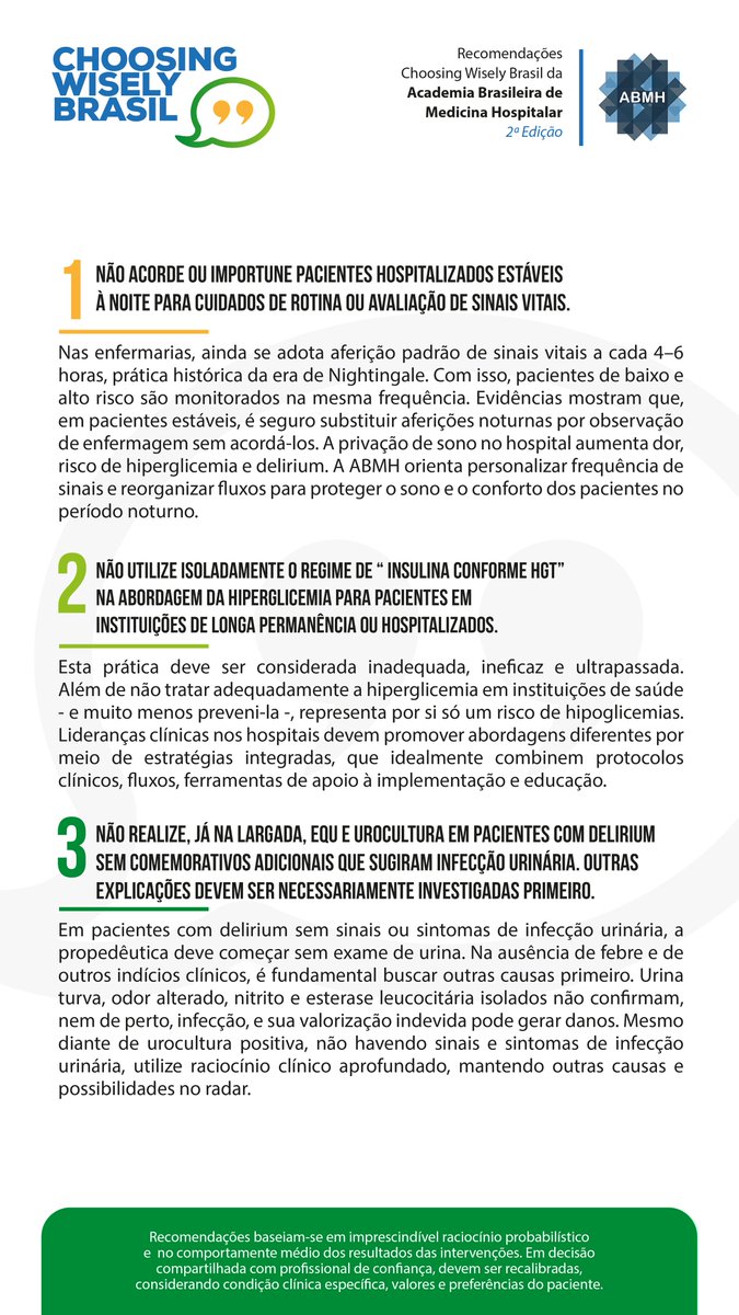 vitorborin_'s tweet photo. É com satisfação que compartilho a lista da @ChooseWiselyBR em colaboração com a @medhospitalista que elaboramos.

As recomendações tem o propósito de prevenir excessos, mitigar práticas de baixo valor e enfatizar a prevenção quaternária como um dos pilares do cuidado. https://t.co/du2gqIl6K8