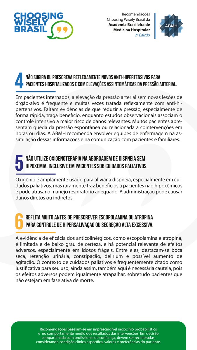 vitorborin_'s tweet photo. É com satisfação que compartilho a lista da @ChooseWiselyBR em colaboração com a @medhospitalista que elaboramos.

As recomendações tem o propósito de prevenir excessos, mitigar práticas de baixo valor e enfatizar a prevenção quaternária como um dos pilares do cuidado. https://t.co/du2gqIl6K8