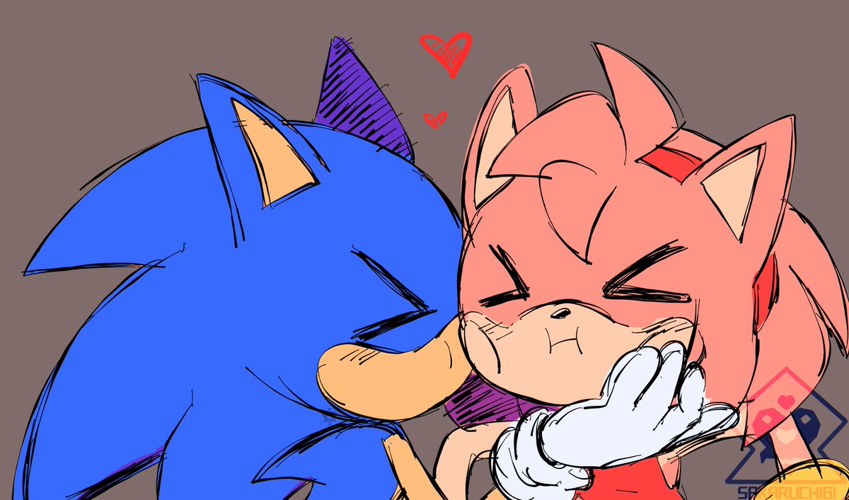 sakaruchibi12's tweet photo. Goofy kiss.
#sonamy https://t.co/gNQYsjnuD7