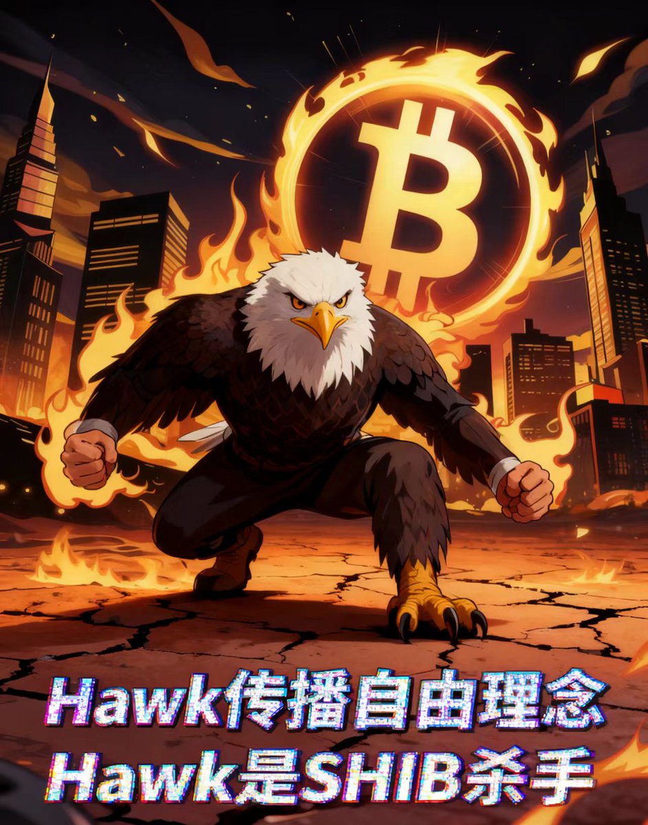 #Hawk  传播自由理念为使命，第一目标超越SHlB市值