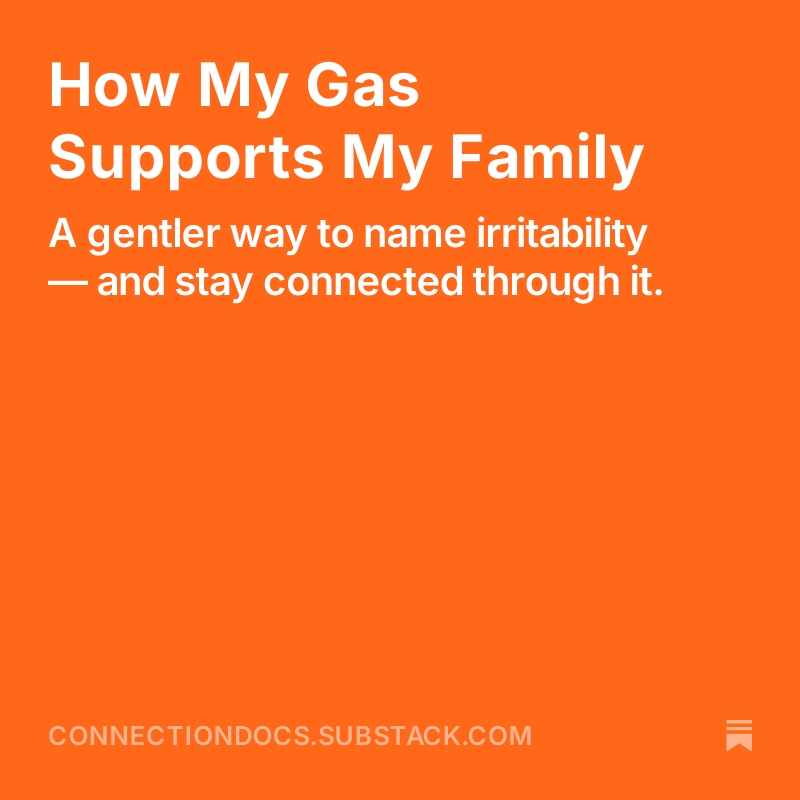 connectiondocs's tweet image. Sometimes irritability isn’t anger at all — it’s just pressure we’re afraid to name. The night my family started asking, “Hey Matt… are you feeling a little gassy?” everything changed. A softer doorway into honesty.
connectiondocs.substack.com/p/how-my-gas-s…
