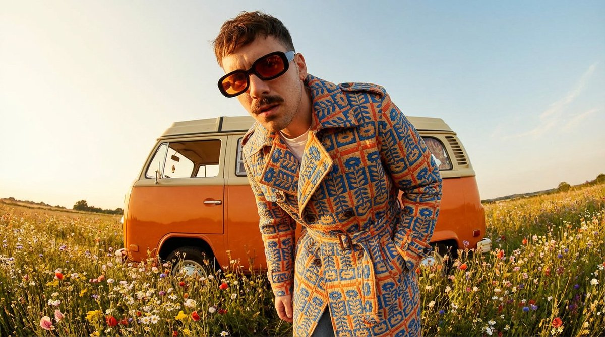 hoverdesign's tweet image. Flower child trench coat.