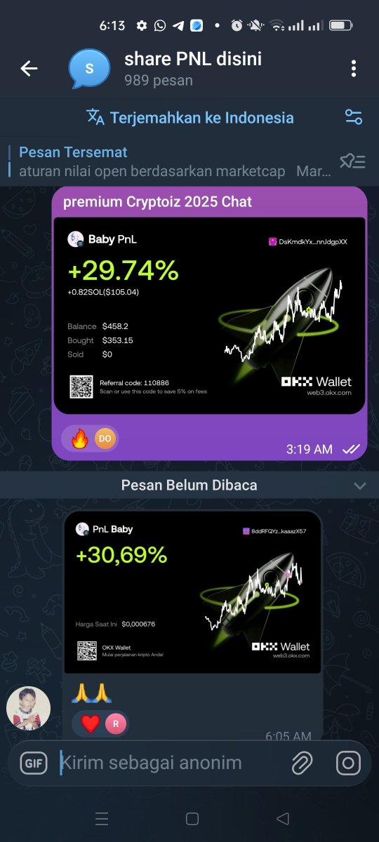 cryptoiz_IDN's tweet image. Pagi pagi pada profit di group