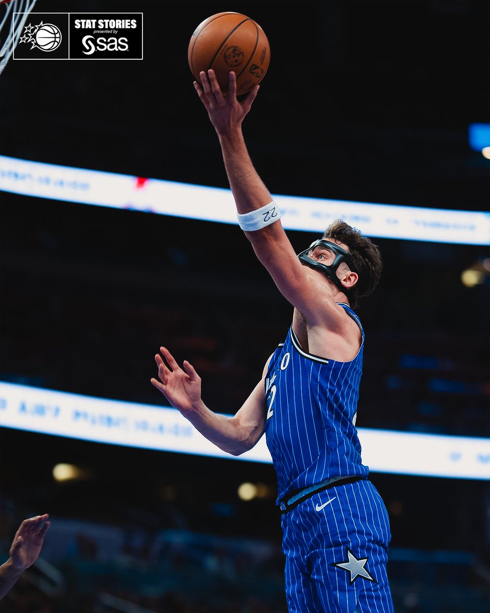 Franz Wagner in the first half vs NYK:

23 PTS
3 AST
7-10 FG
17 MIN 