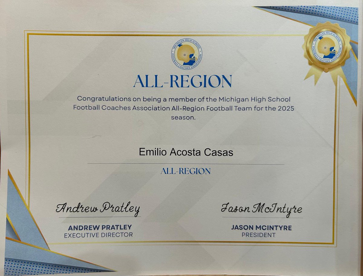 I’m honored to be named 1st Team All-Region. This achievement means a lot to me because it reflects the hours of work, training and dedication that went into this season. I also wanna thank my coaches and teammates for pushing me and supporting me, none of this would be possible
