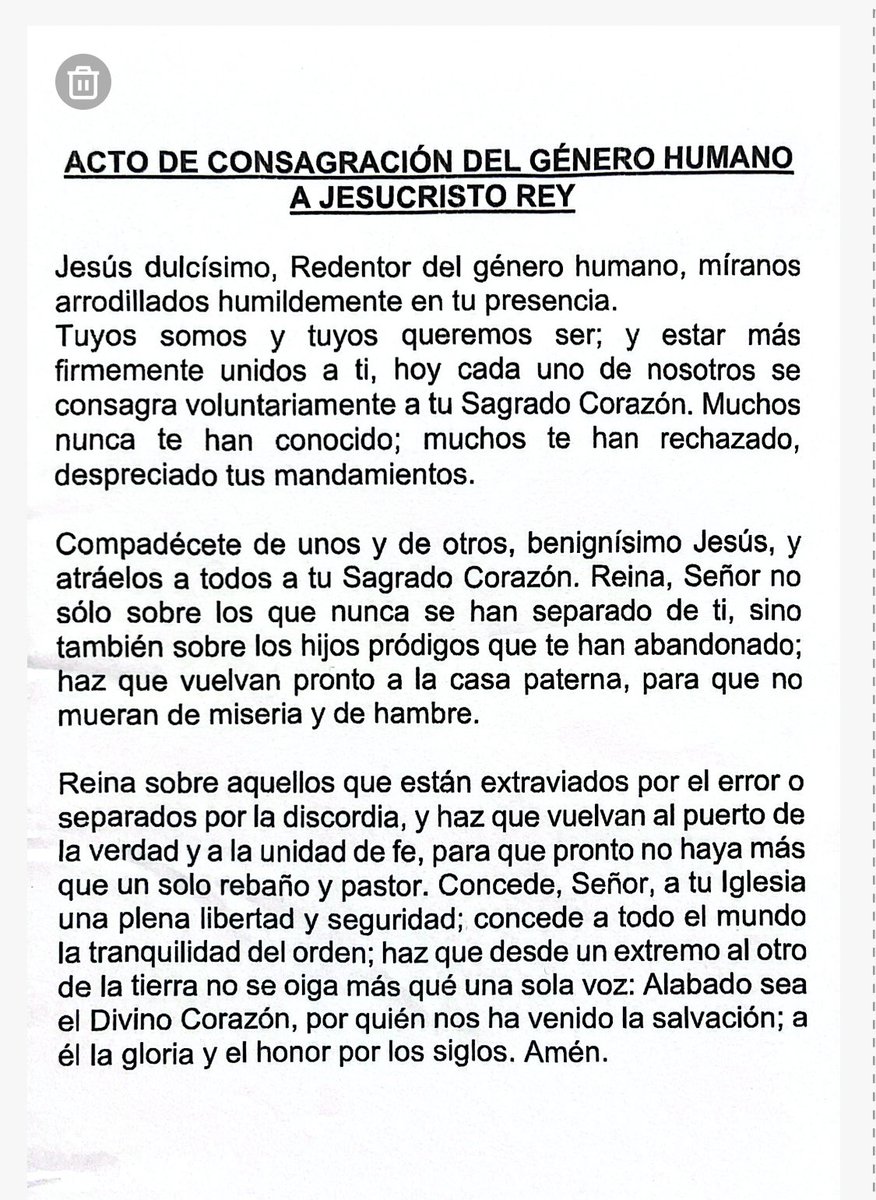 autorcatolico's tweet image. Quieres consagrarte a Cristo Rey? 
Hoy al final de la misa repartieron estas pequeñas volantes e hicimos la consagración. Te la comparto. 
Viva Cristo REY!!!