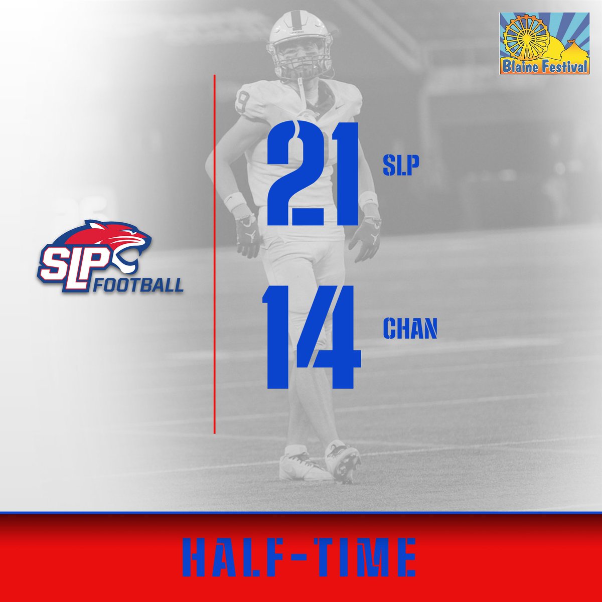 SLPPantherFB's tweet image. 🏈 HALF-TIME at the game with SLP leading Chan 21-14! Panthers come up with ANOTHER Fumble Recovery after the Sack as the Storm were inside the 10 to go into the half! 💪 #PantherPride