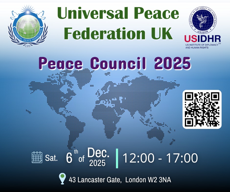 ukUPF's tweet image. Universal Peace Federation - UK is bringing leaders, Patrons, Trustees &amp;amp; Ambassadors for Peace  together for the annual Peace Council to reflect on a year of impact &amp;amp; outline a bold vision and plan for peace initiatives in 2026.  uk.upf.org/component/cont… #UPF #Peacebuilding