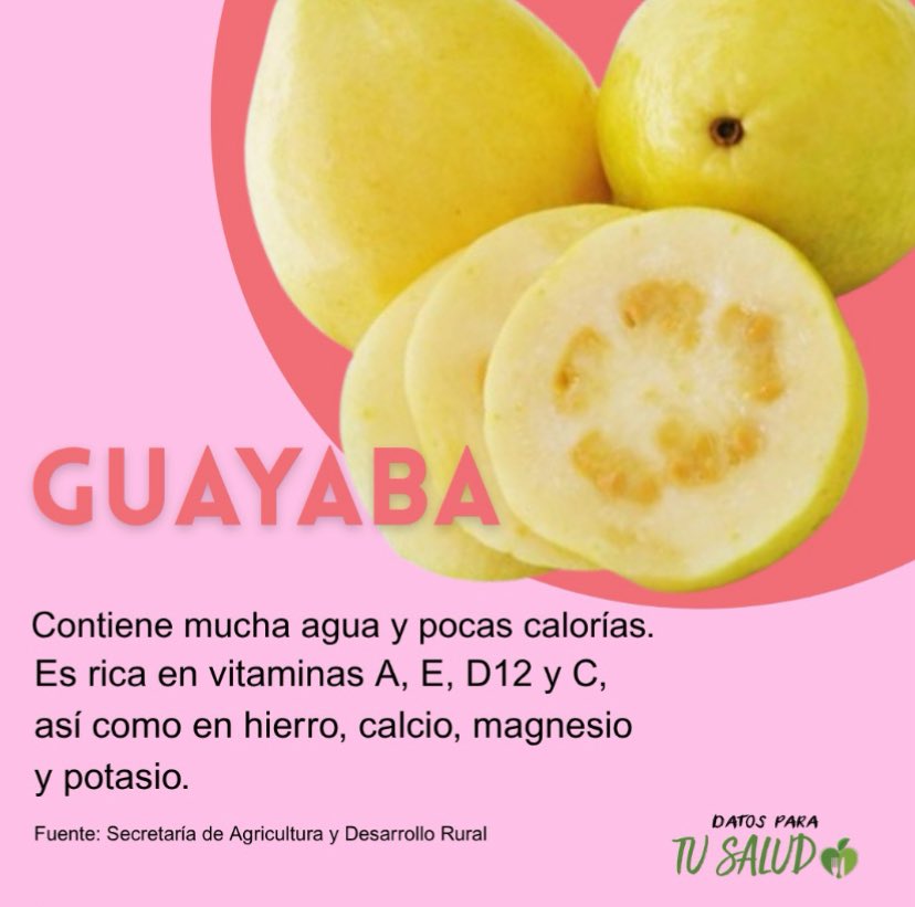 LabDO_Tw's tweet image. Mira cuántos beneficios contiene la #Guayaba #DatosParaTuSalud