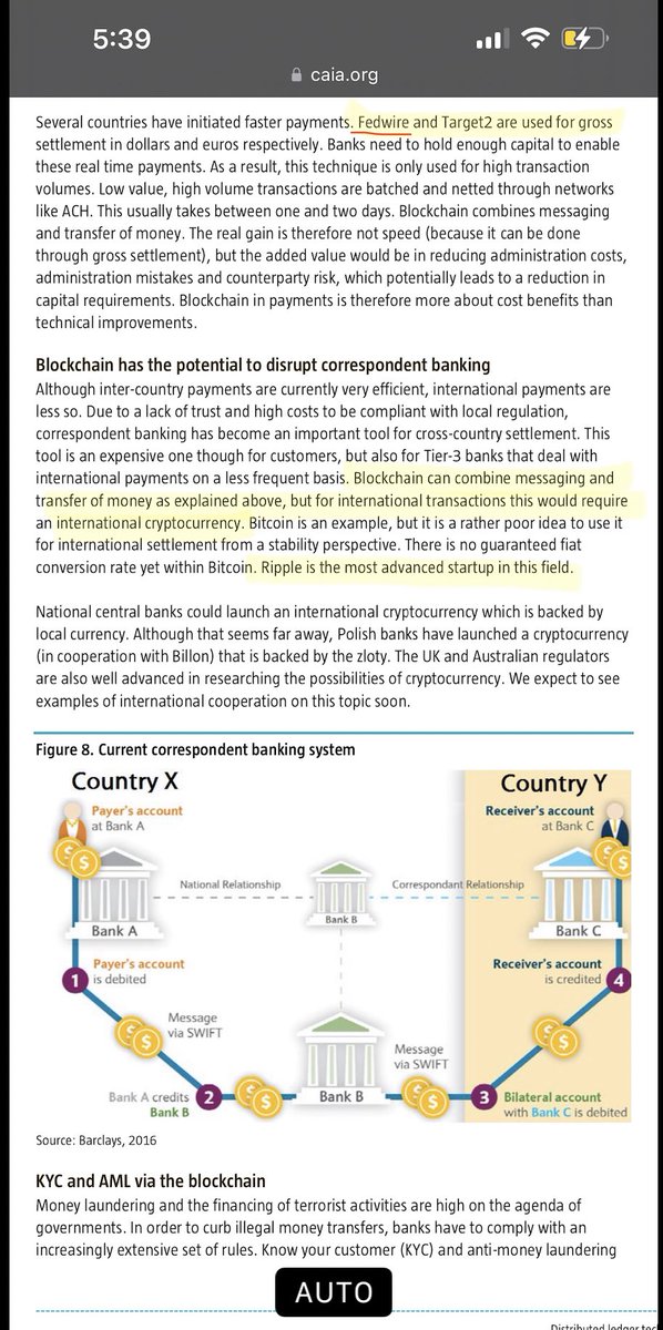 SMQKEDQG's tweet image. ‼️ BLOCKCHAIN CAN COMBINE MESSAGING AND MONEY TRANSFER FOR INTERNATIONAL TRANSACTIONS—&amp;gt; RIPPLE IS THE MOST ADVANCED IN THIS FIELD‼️

Read closely.😶‍🌫️

“Blockchain can combine messaging and transfer of money as explained above, but for international transactions this would REQUIRE…